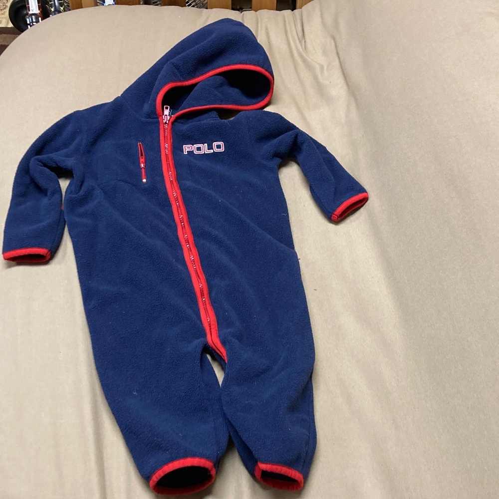 Polo fleece onesie